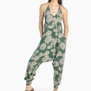 Buddha Pants Floral Harem Jumpsuit